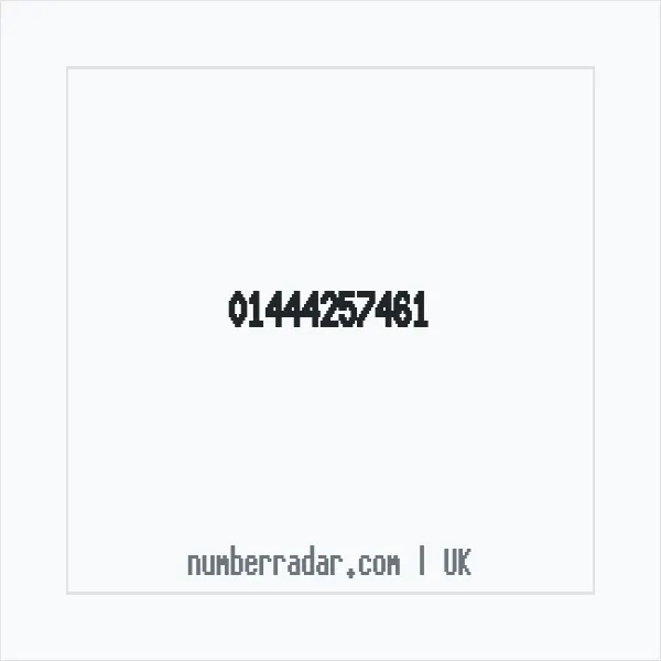 Reverse number check for +44 1444 257461 — who called me?