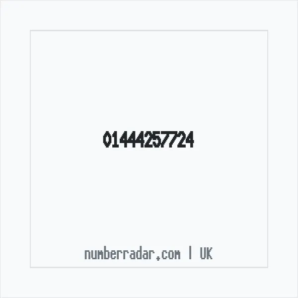 Reverse number check for +44 1444 257724 — who called me?