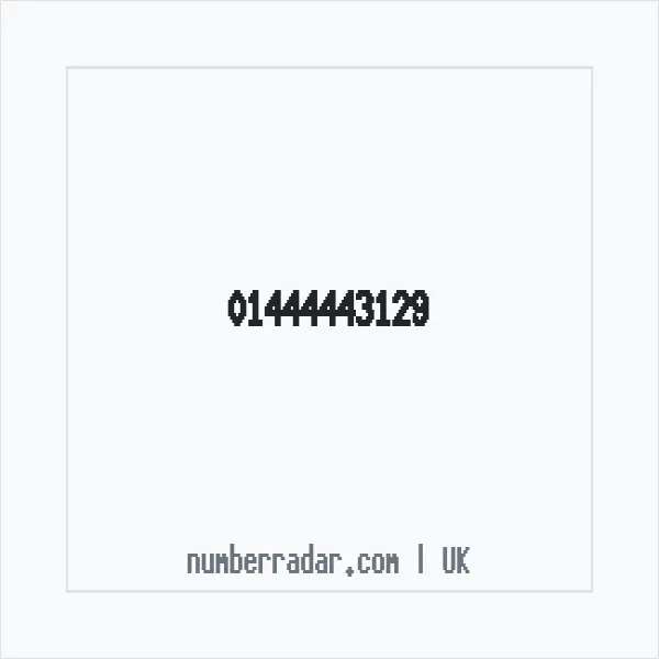Reverse number check for +44 1444 443129 — who called me?