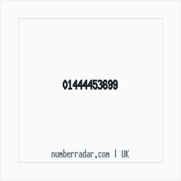 Reverse number check for +44 1444 453699 — who called me?
