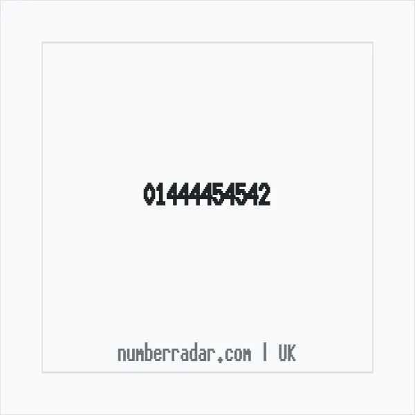 Reverse number check for +44 1444 454542 — who called me?