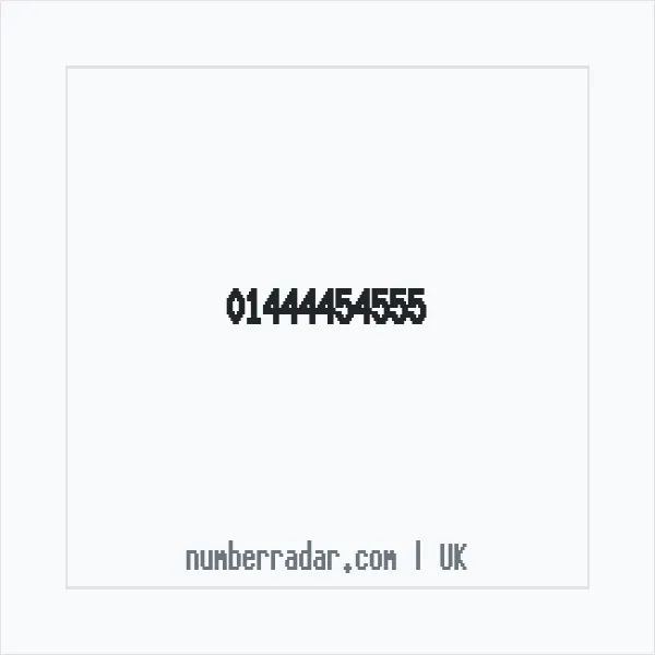 Reverse number check for +44 1444 454555 — who called me?