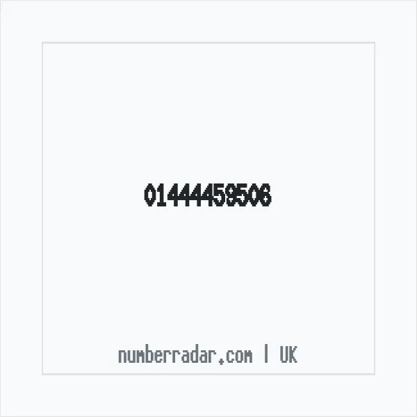 Reverse number check for +44 1444 459506 — who called me?