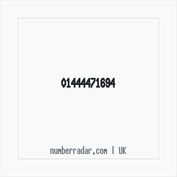 Reverse number check for +44 1444 471694 — who called me?