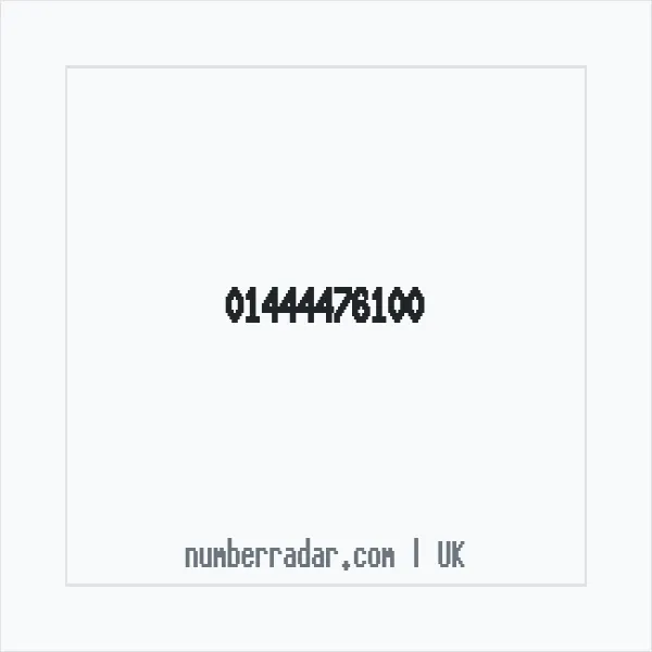 Reverse number check for +44 1444 476100 — who called me?