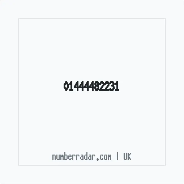 Reverse number check for +44 1444 482231 — who called me?