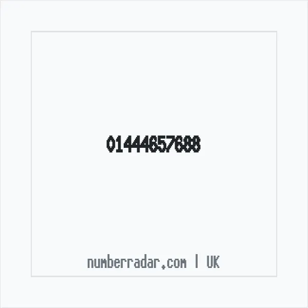 Reverse number check for +44 1444 657688 — who called me?