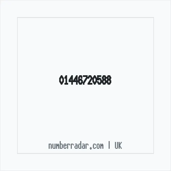 Reverse number check for +44 1446 720588 — who called me?
