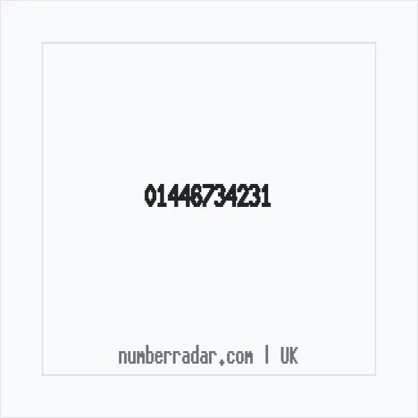 Reverse number check for +44 1446 734231 — who called me?