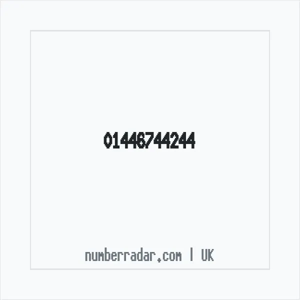 Reverse number check for +44 1446 744244 — who called me?