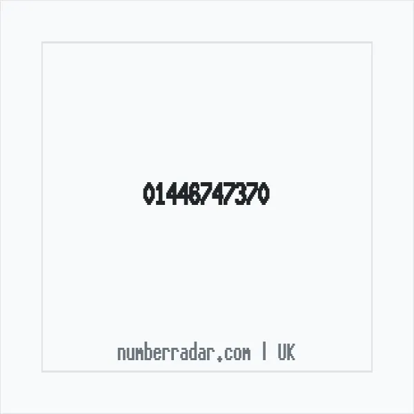 Reverse number check for +44 1446 747370 — who called me?