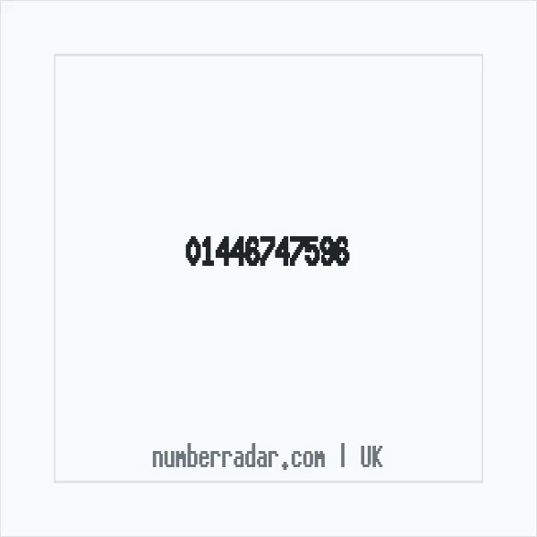 Reverse number check for +44 1446 747596 — who called me?