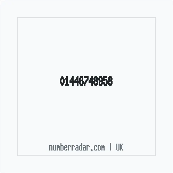 Reverse number check for +44 1446 748958 — who called me?