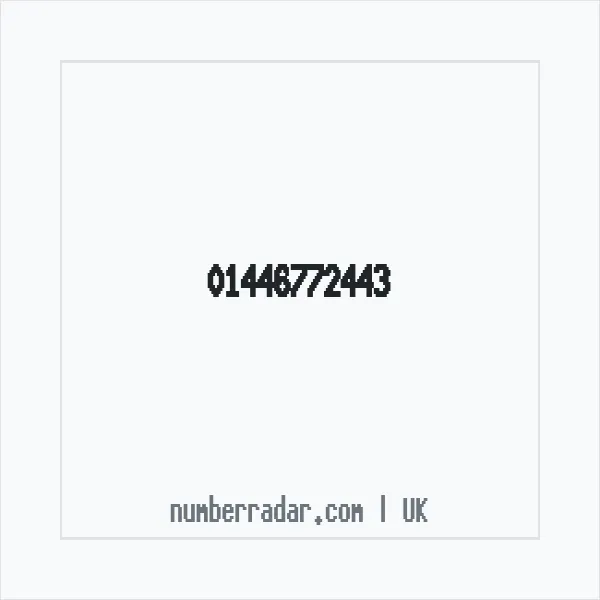Reverse number check for +44 1446 772443 — who called me?