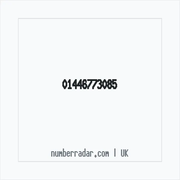 Reverse number check for +44 1446 773085 — who called me?