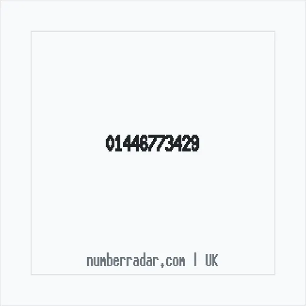 Reverse number check for +44 1446 773429 — who called me?