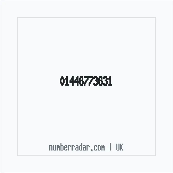 Reverse number check for +44 1446 773631 — who called me?
