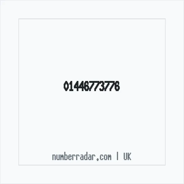 Reverse number check for +44 1446 773776 — who called me?