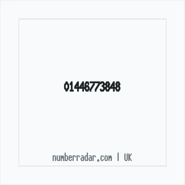 Reverse number check for +44 1446 773848 — who called me?