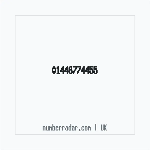 Reverse number check for +44 1446 774455 — who called me?