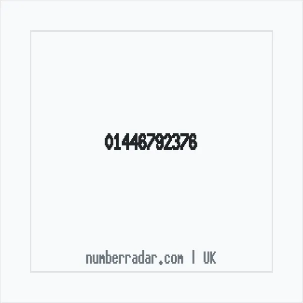 Reverse number check for +44 1446 792376 — who called me?