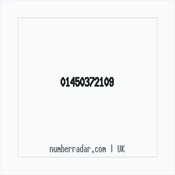 Reverse number check for +44 1450 372109 — who called me?
