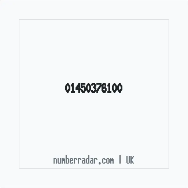 Reverse number check for +44 1450 376100 — who called me?