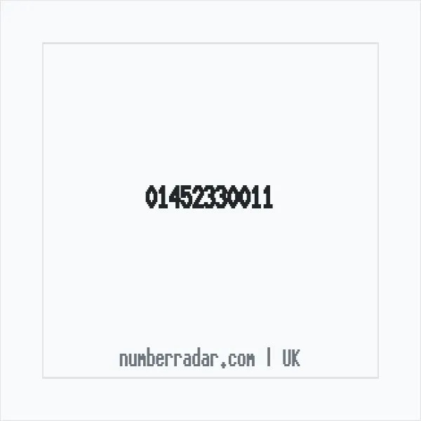 Reverse number check for +44 1452 330011 — who called me?