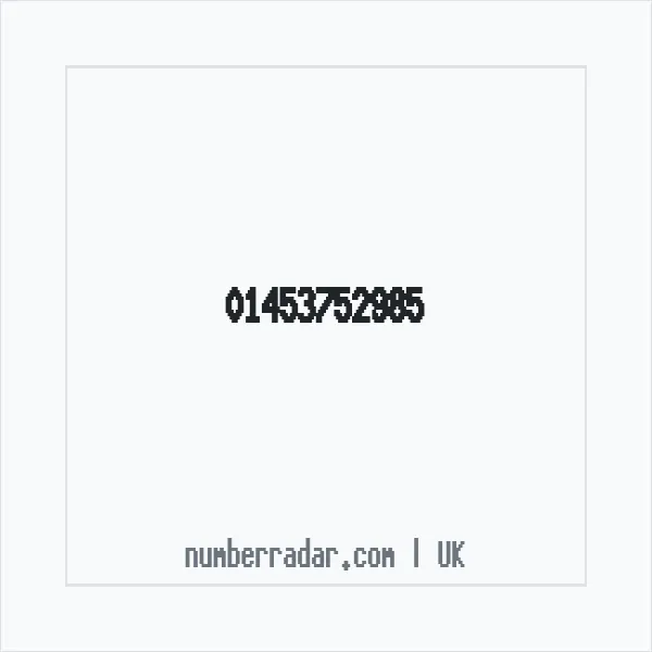 Reverse number check for +44 1453 752985 — who called me?