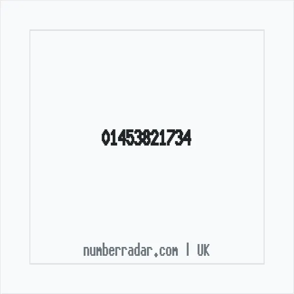 Reverse number check for +44 1453 821734 — who called me?