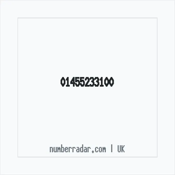Reverse number check for +44 1455 233100 — who called me?
