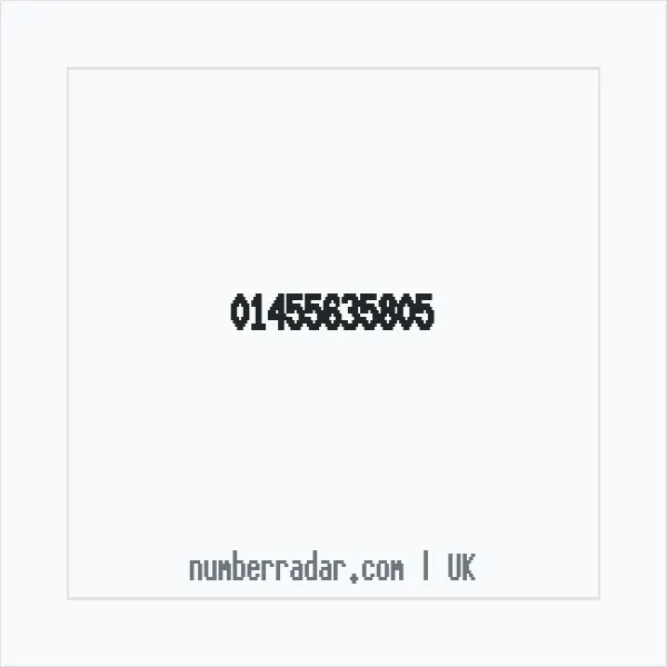 Reverse number check for +44 1455 635805 — who called me?