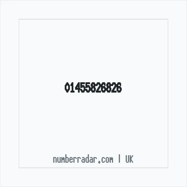 Reverse number check for +44 1455 826826 — who called me?