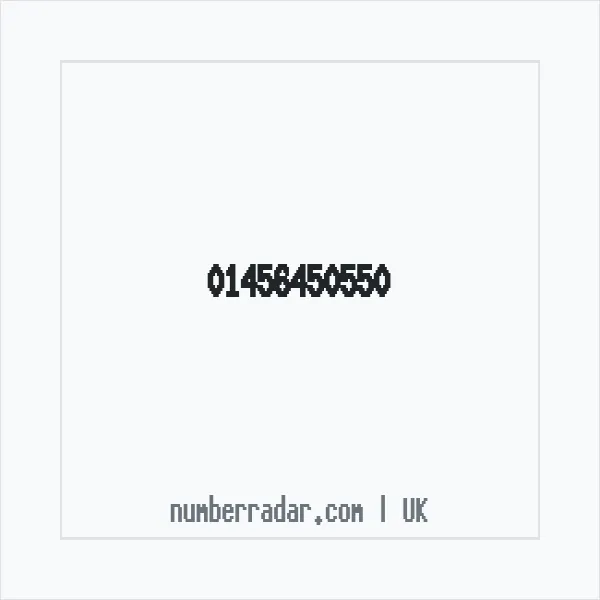 Reverse number check for +44 1456 450550 — who called me?