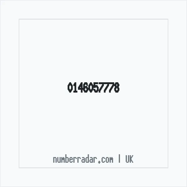 Reverse number check for +44 146057778 — who called me?