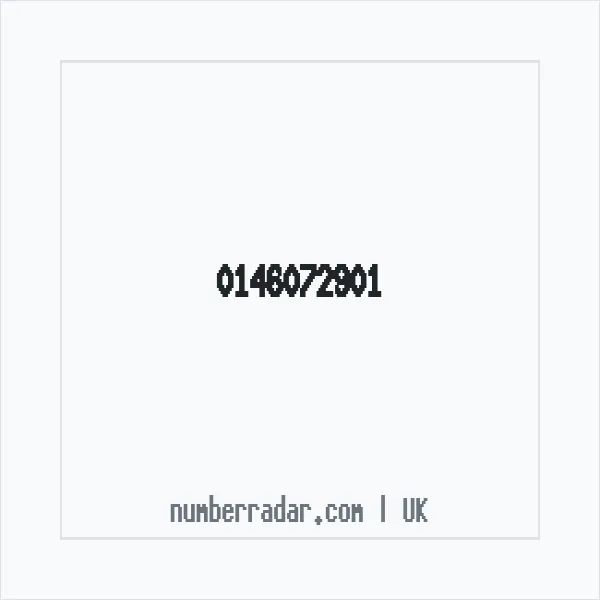 Reverse number check for +44 146072901 — who called me?