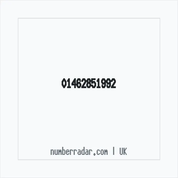 Reverse number check for +44 1462 851992 — who called me?