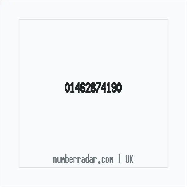 Reverse number check for +44 1462 874190 — who called me?