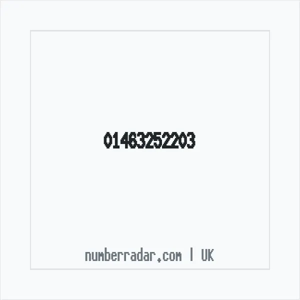Reverse number check for +44 1463 252203 — who called me?
