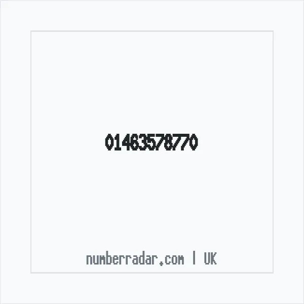 Reverse number check for +44 1463 578770 — who called me?