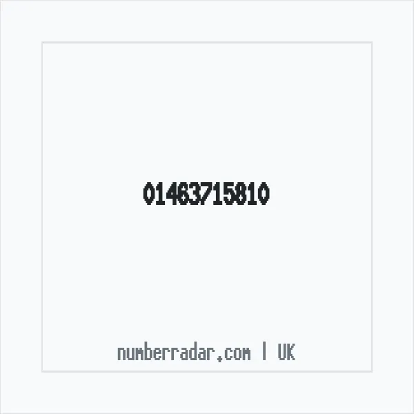Reverse number check for +44 1463 715810 — who called me?