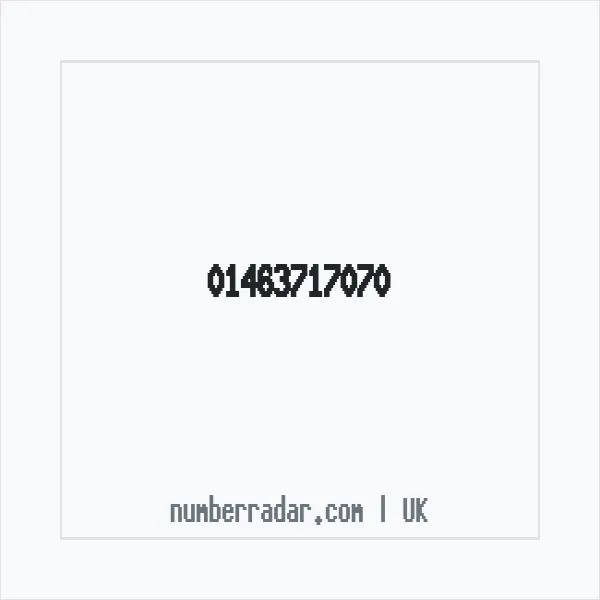 Reverse number check for +44 1463 717070 — who called me?