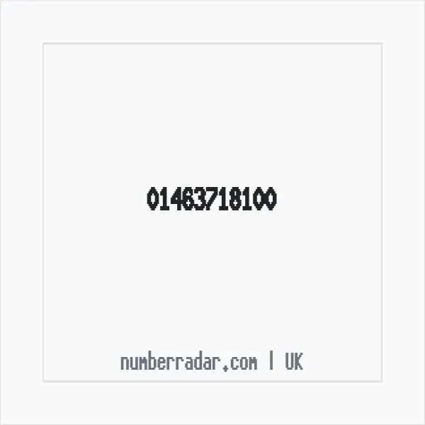 Reverse number check for +44 1463 718100 — who called me?