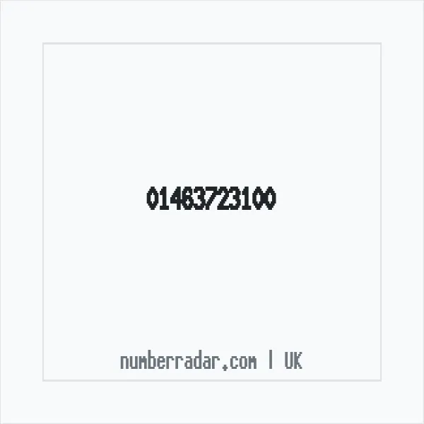 Reverse number check for +44 1463 723100 — who called me?