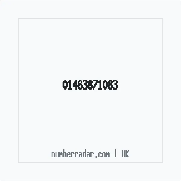 Reverse number check for +44 1463 871083 — who called me?