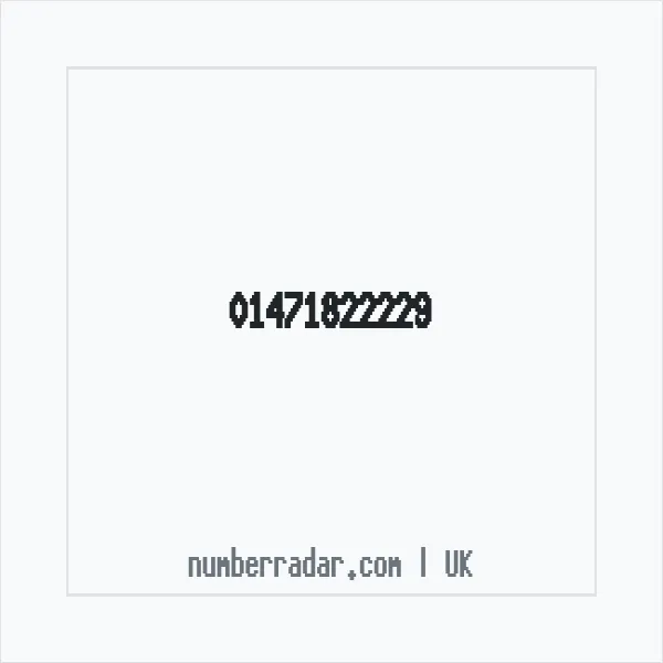 Reverse number check for +44 1471 822229 — who called me?