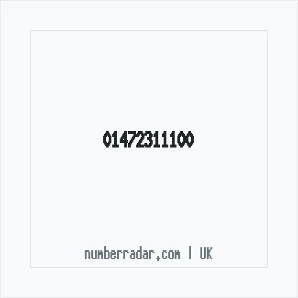 Reverse number check for +44 1472 311100 — who called me?