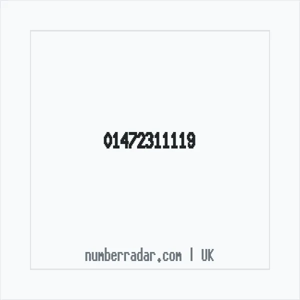 Reverse number check for +44 1472 311119 — who called me?