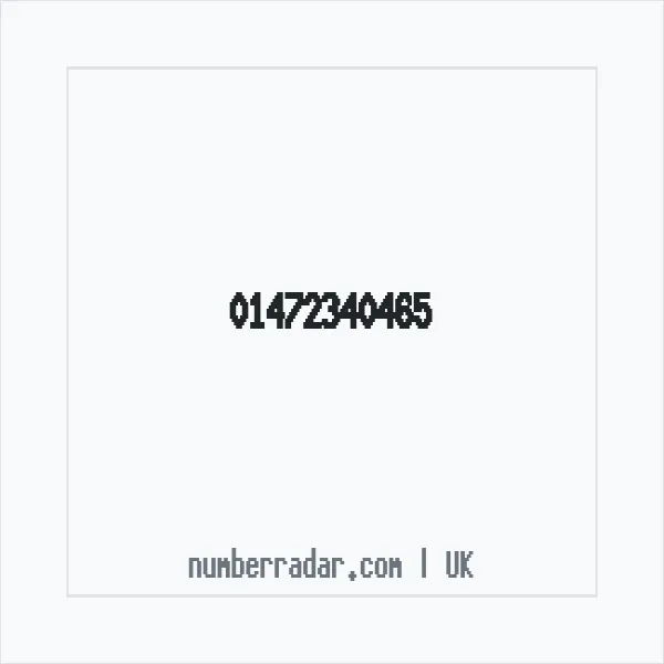 Reverse number check for +44 1472 340465 — who called me?