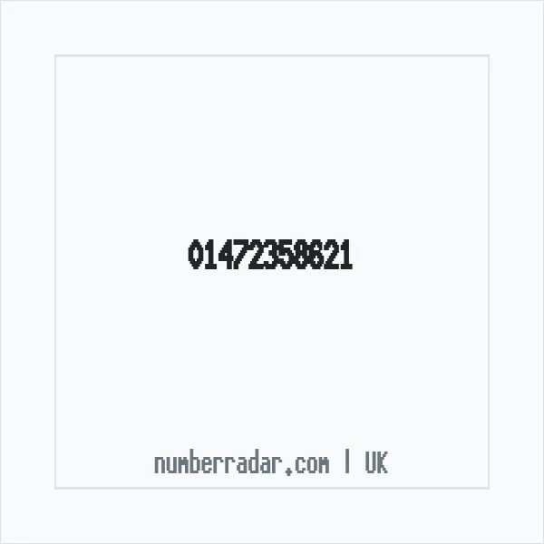 Reverse number check for +44 1472 358621 — who called me?